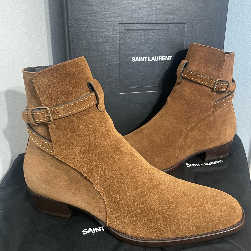 NEW Saint Laurent Wyatt 30mm Jodhpur EU 42 | US 9